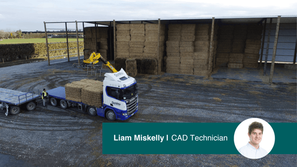 Extra-large hay storage shed