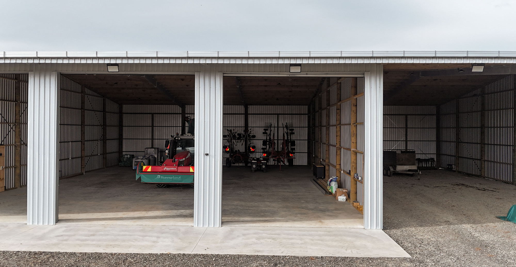 24m x 30m long shed implement storage