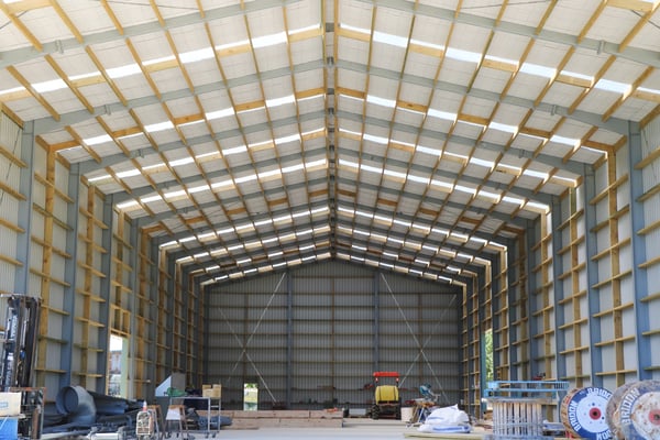 Steel rafter shed from Alpine Buildings