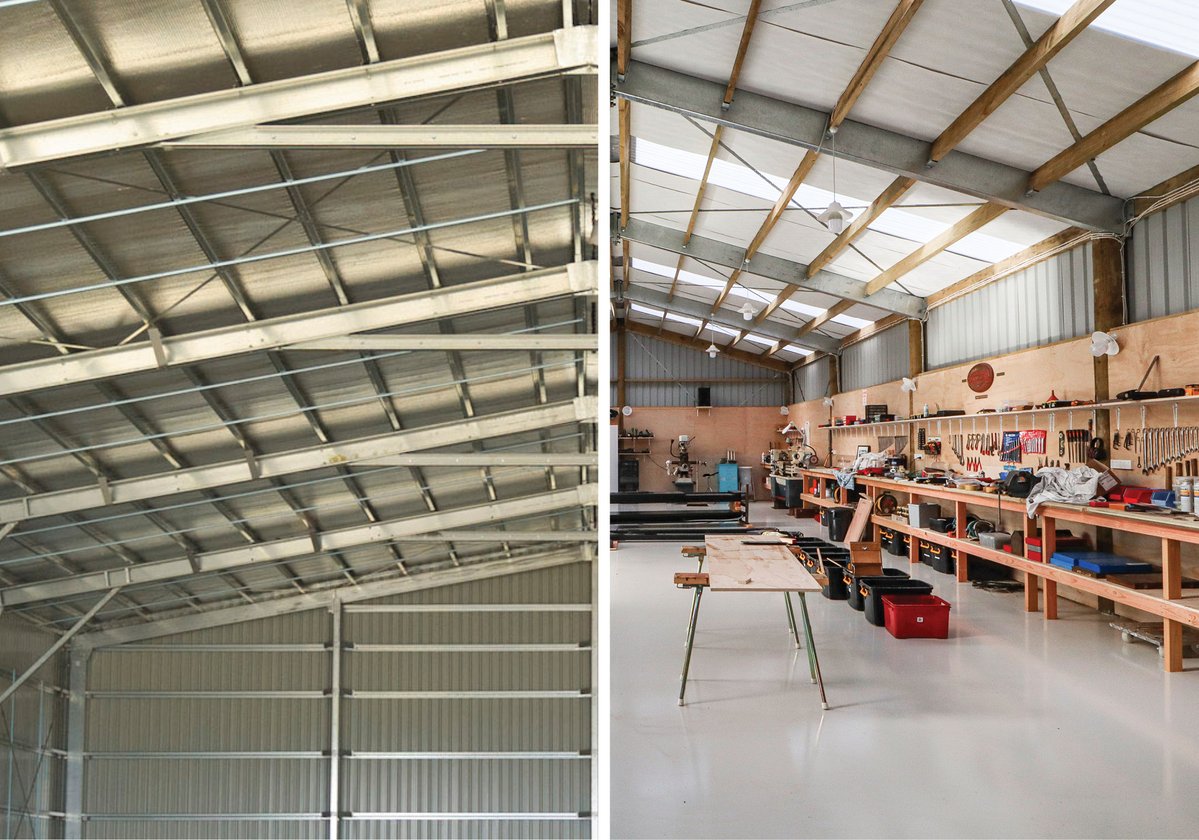 Cold-rolled steel shed