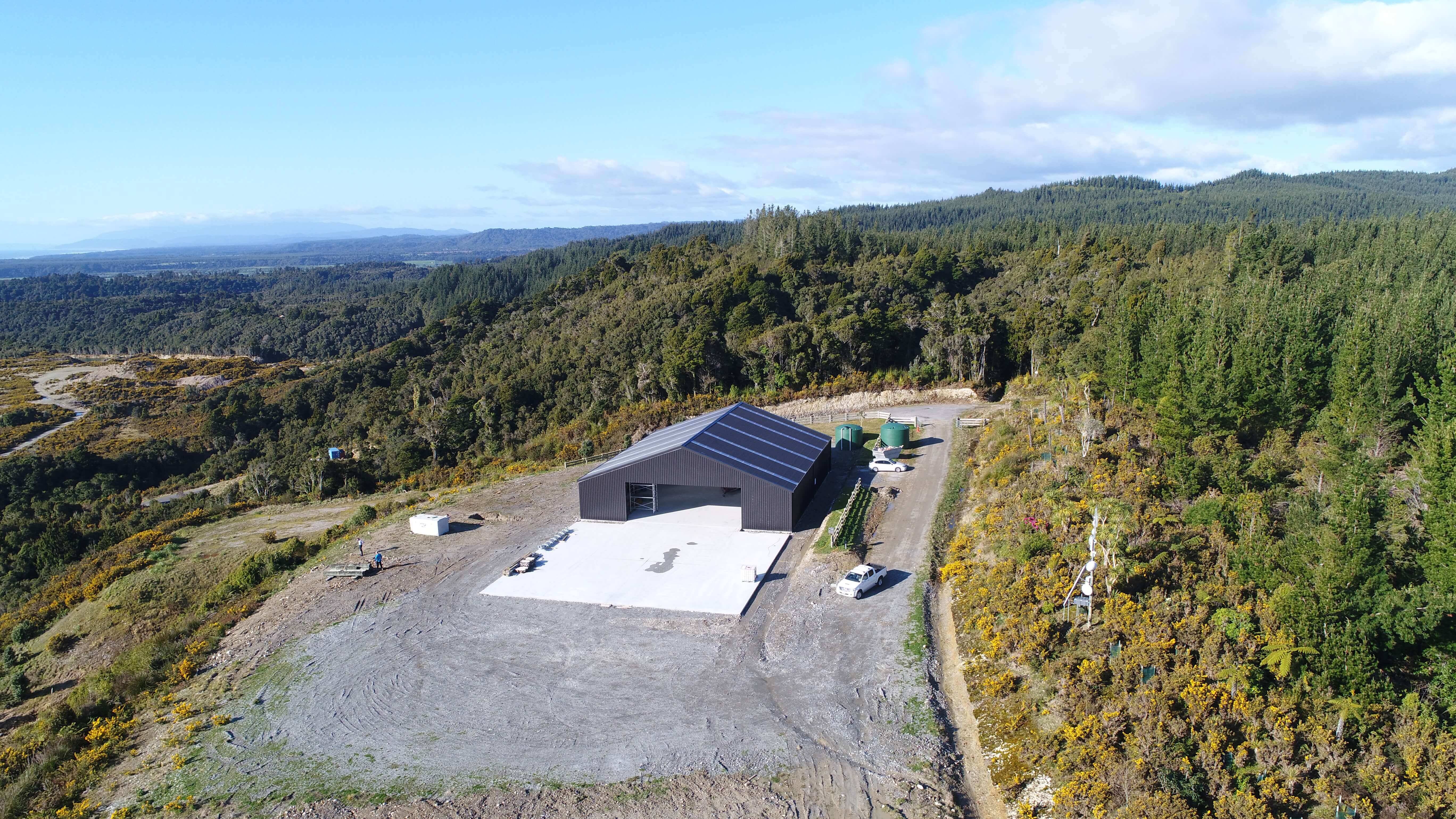 Look at the stunning setting for this Alpine Buildings hangar