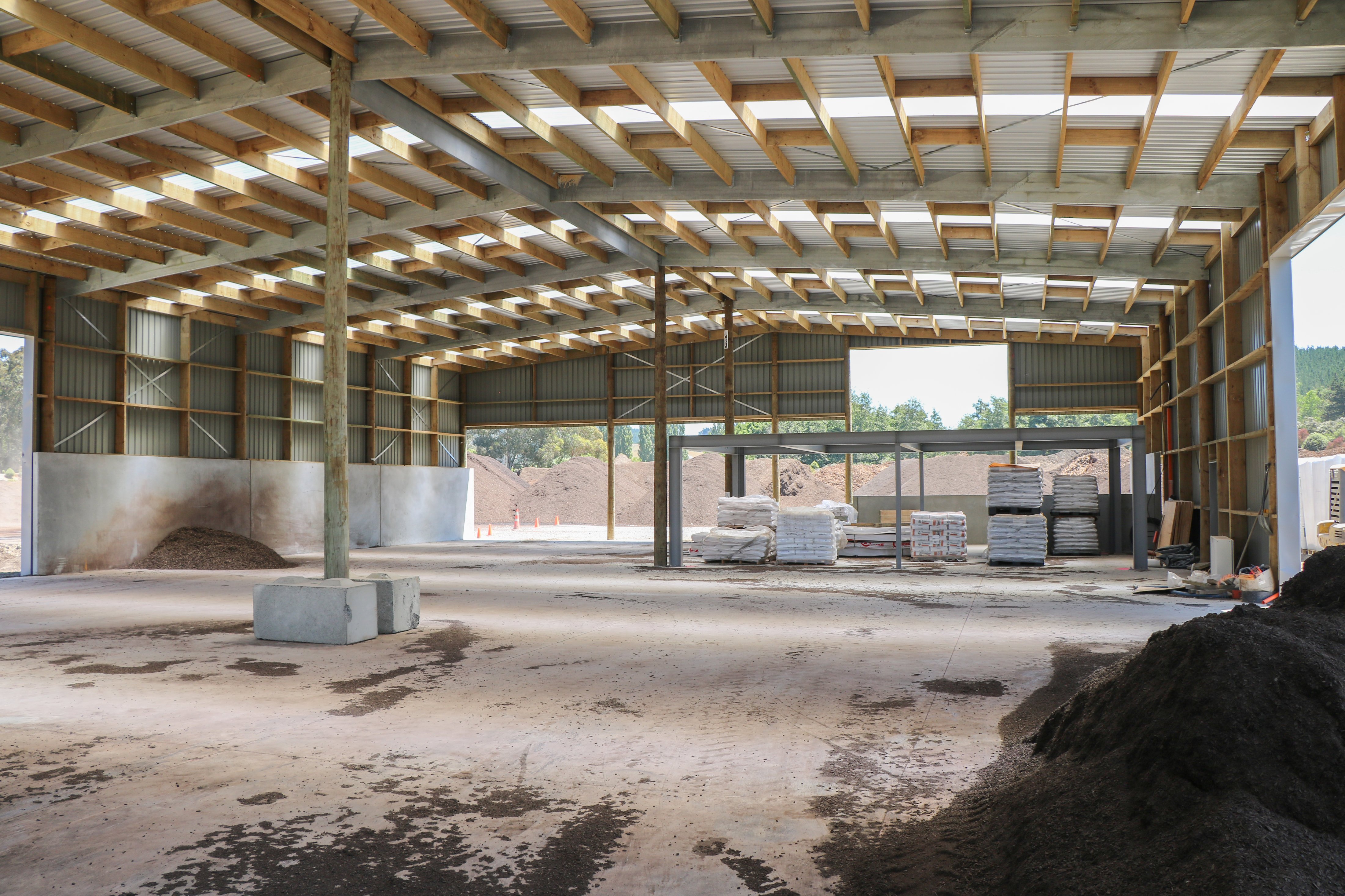 We ensure airflow and ventilation are priorities in a bulk storage shed design