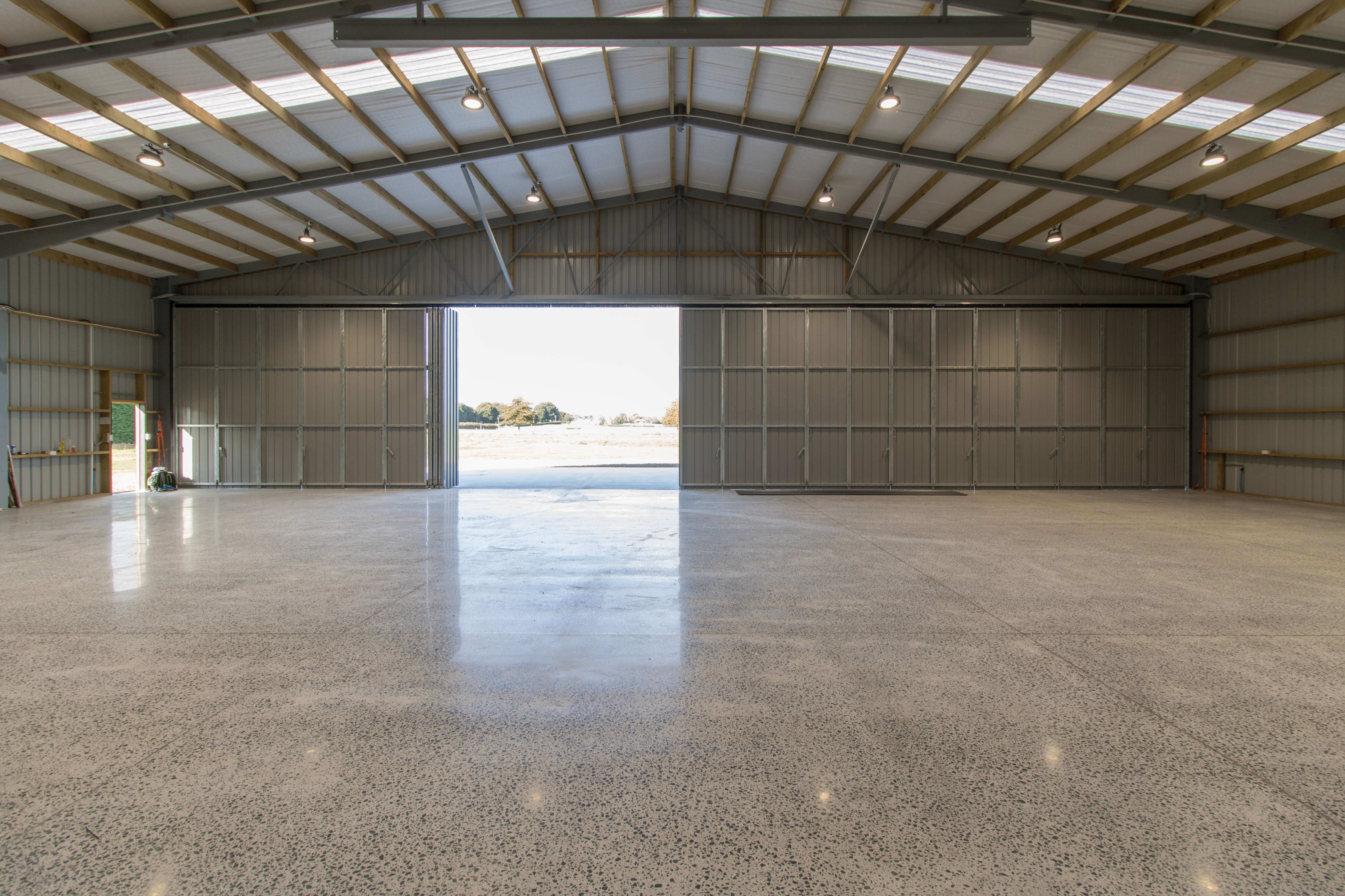 Tall and wide perfectly describes this hangar