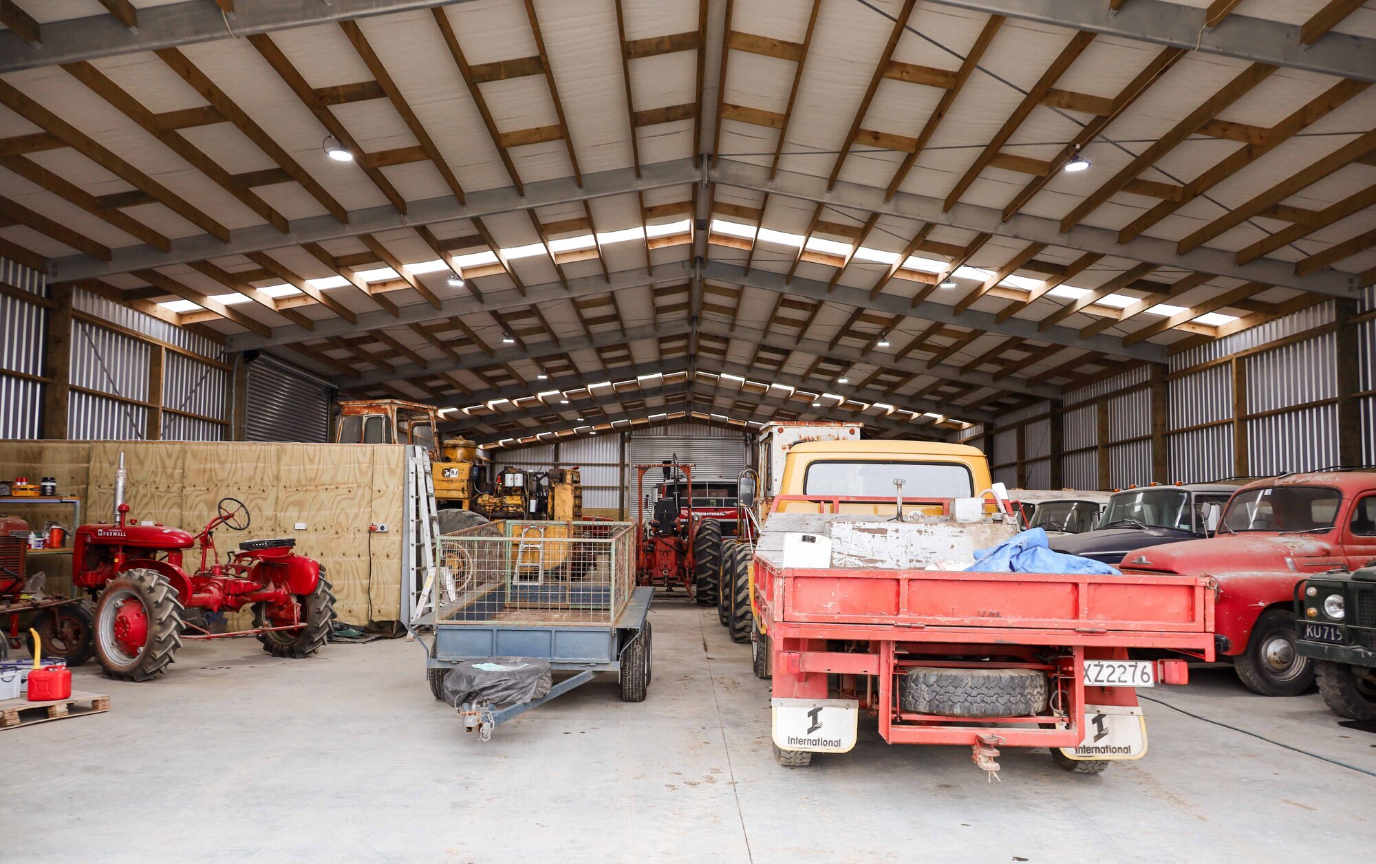 Alpine shed for tractor and vintage car collection