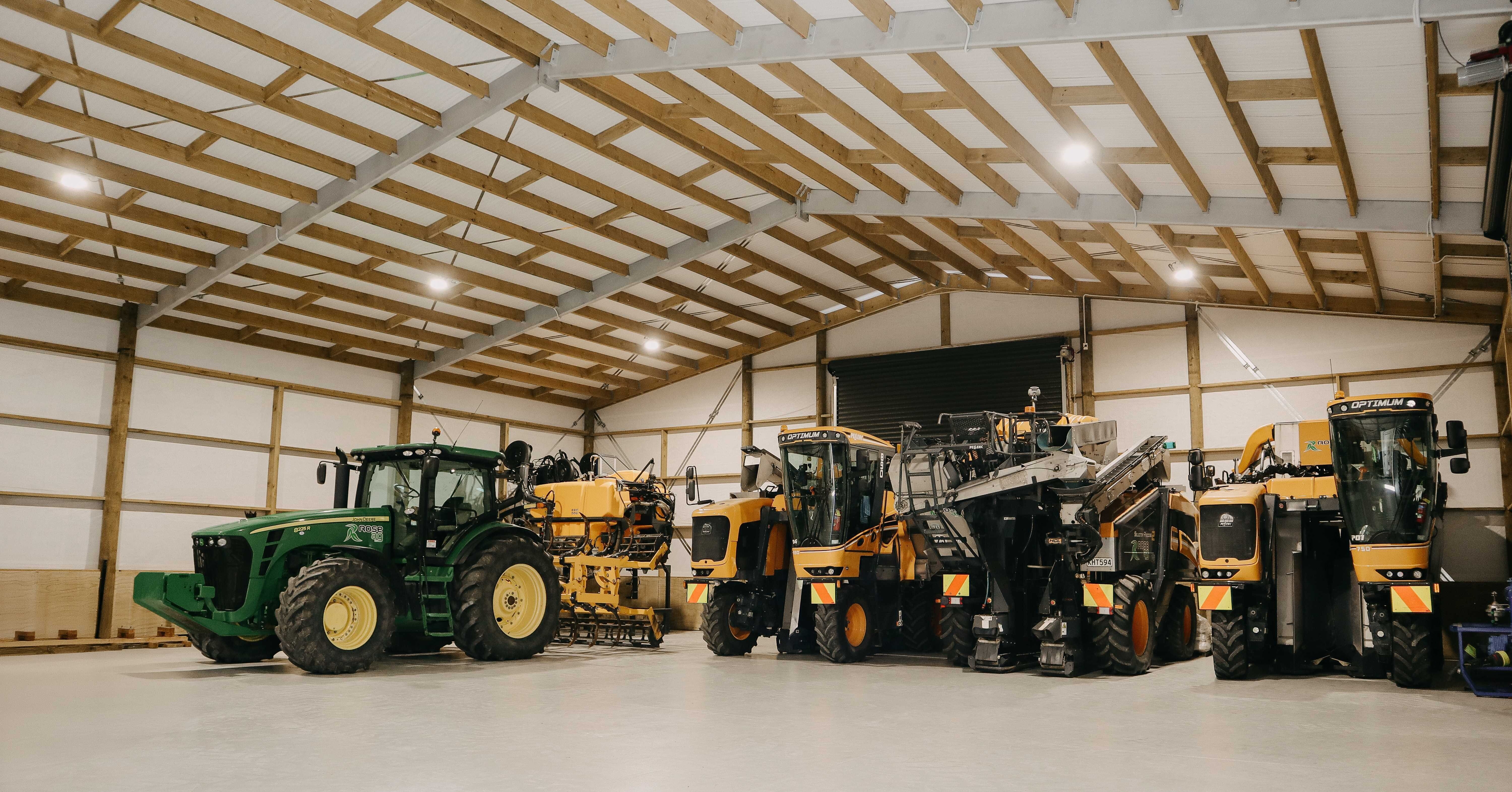 Implement Storage Shed, Clearspan Design for more head room