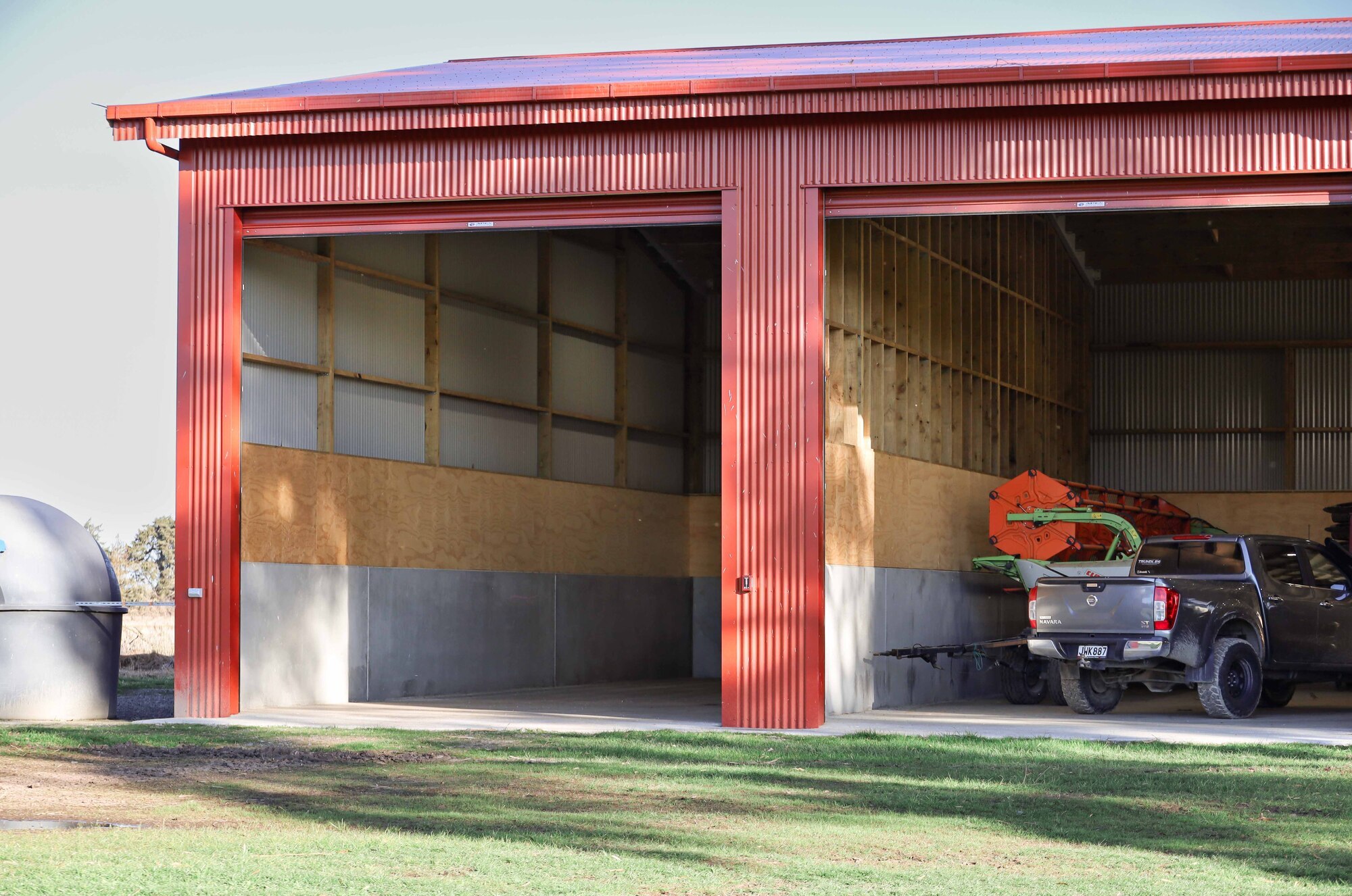Alpine shed for implements and drying seeds