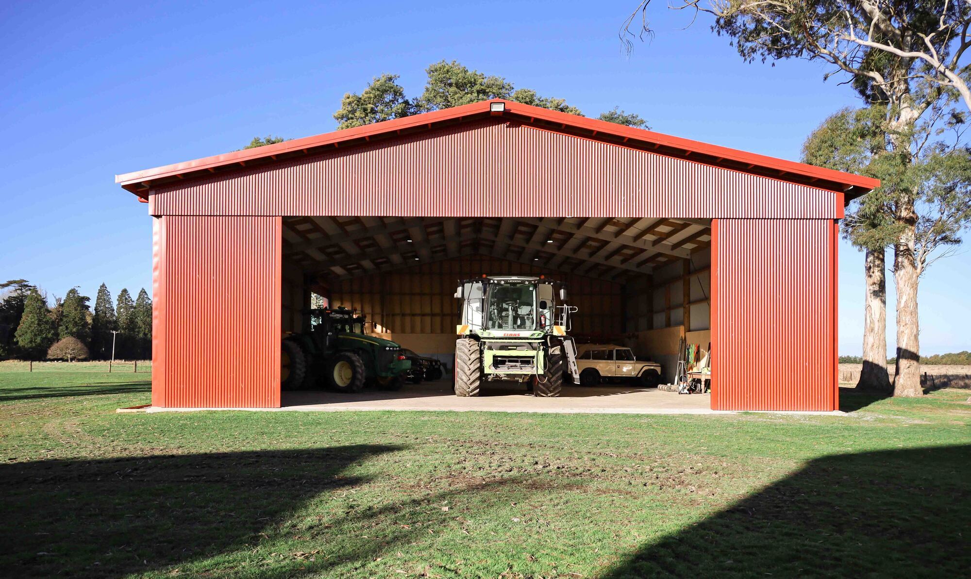 Alpine shed for implements and drying seeds