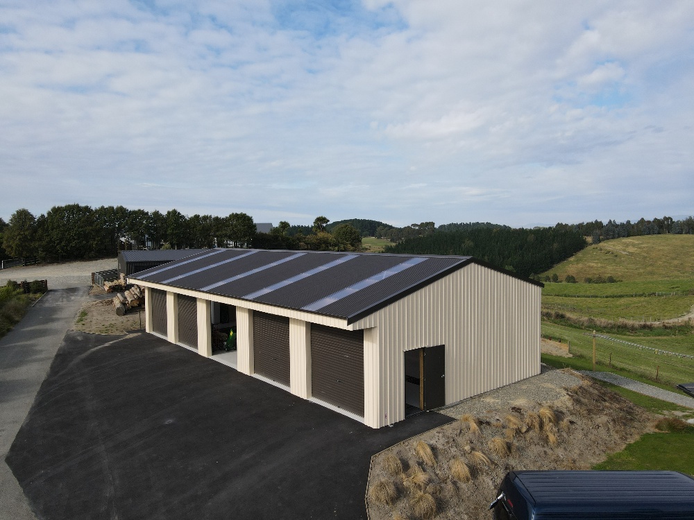 From the Coloursteel range - an example of Ironsand (seen on the roof and doors)