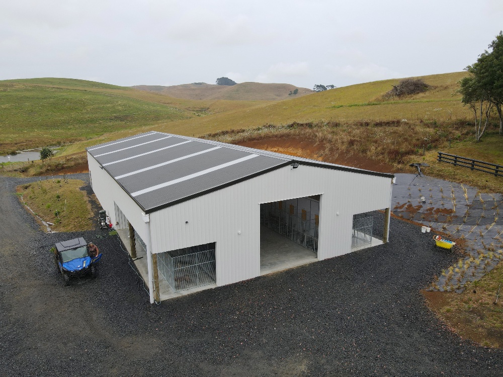 From the Coloursteel range - an example of Karaka colour (seen on the roof) 