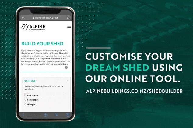 Use our online shed builder