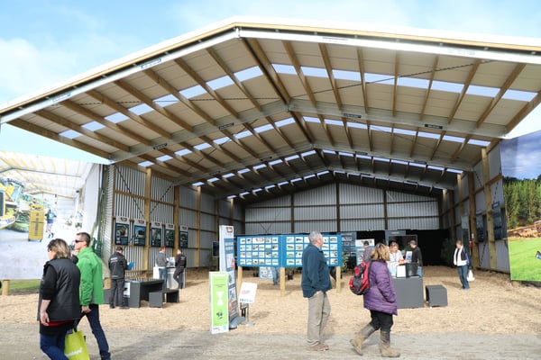 The Alpine Buildings shed on display at Mystery Creek Fieldays