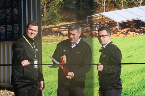 Cutting the ribbon for Alpine Buildings' debut at Mystery Creek Fieldays