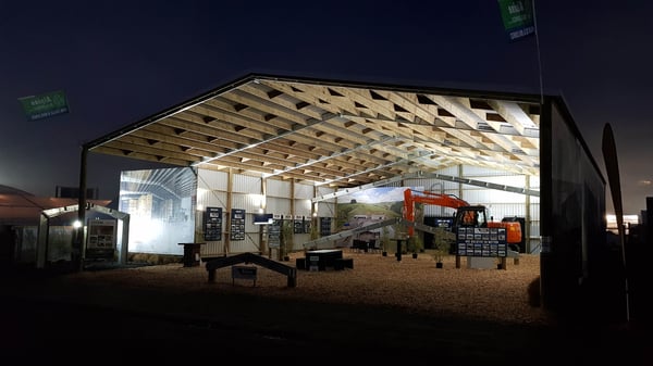 Alpine buildings Mystery Creek Fieldays set up 2018