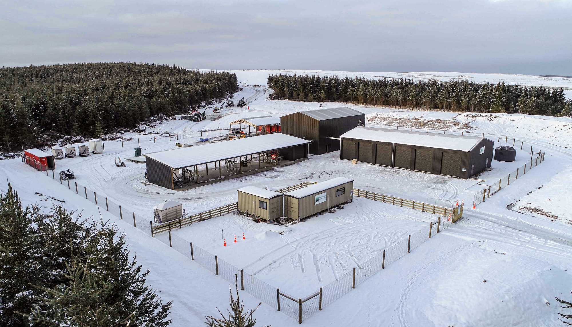 3 Alpine sheds for Port Blakely