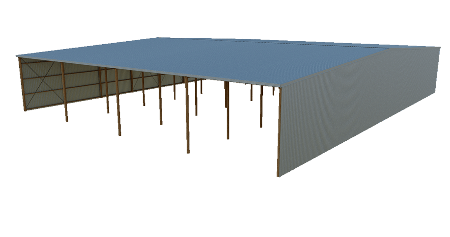 Large shed with wide bays nz