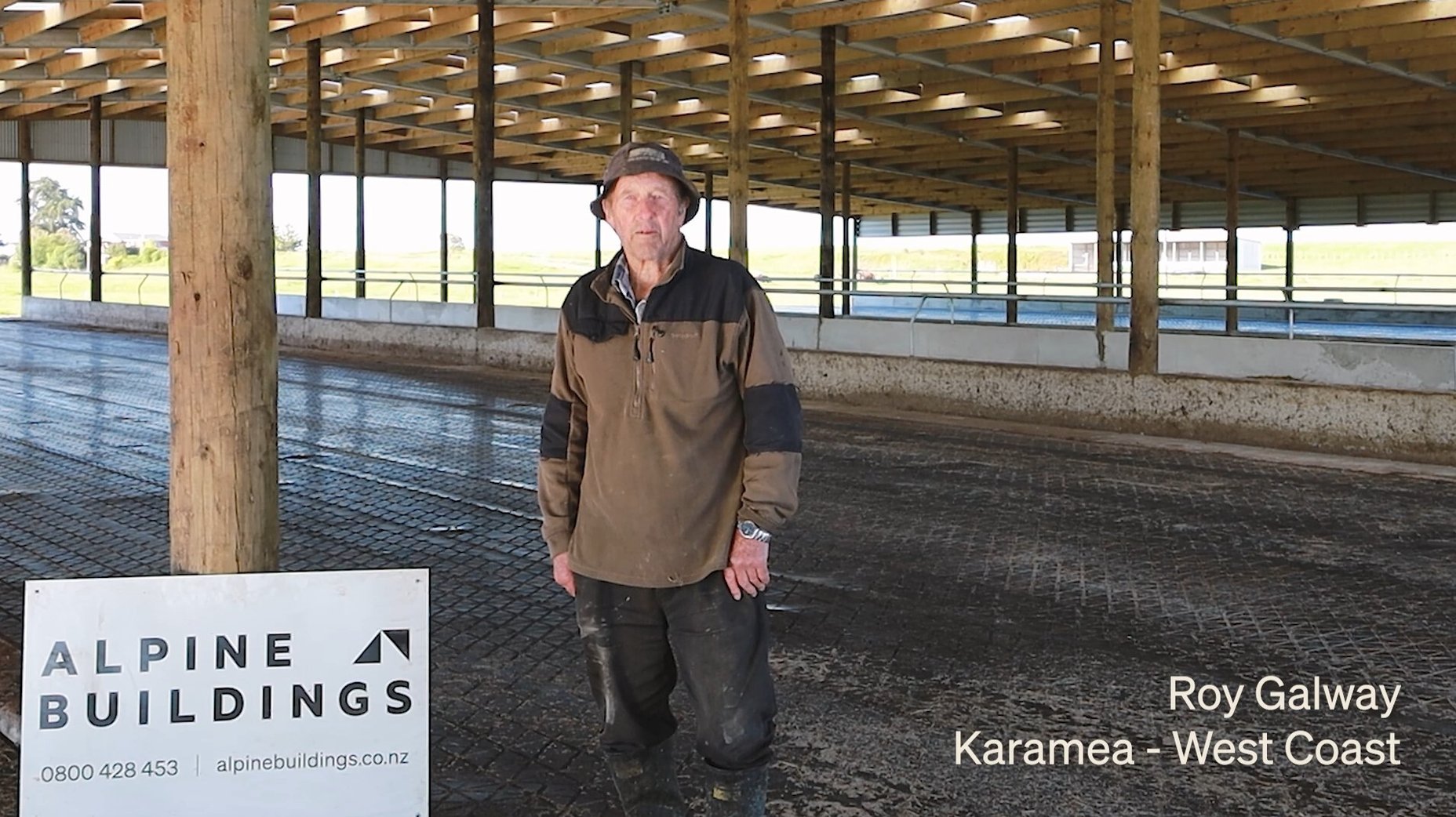 Roy Galway Testimonial Video, Feed pad on West Coast Karamea