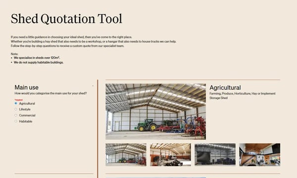 Shed Quotation Tool