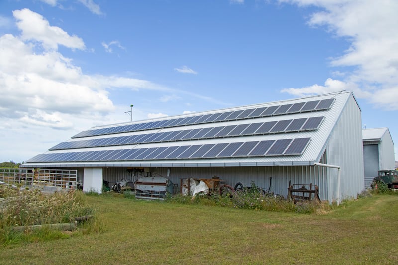 This vineyard added 1.5 tonne of solar panels to their shed