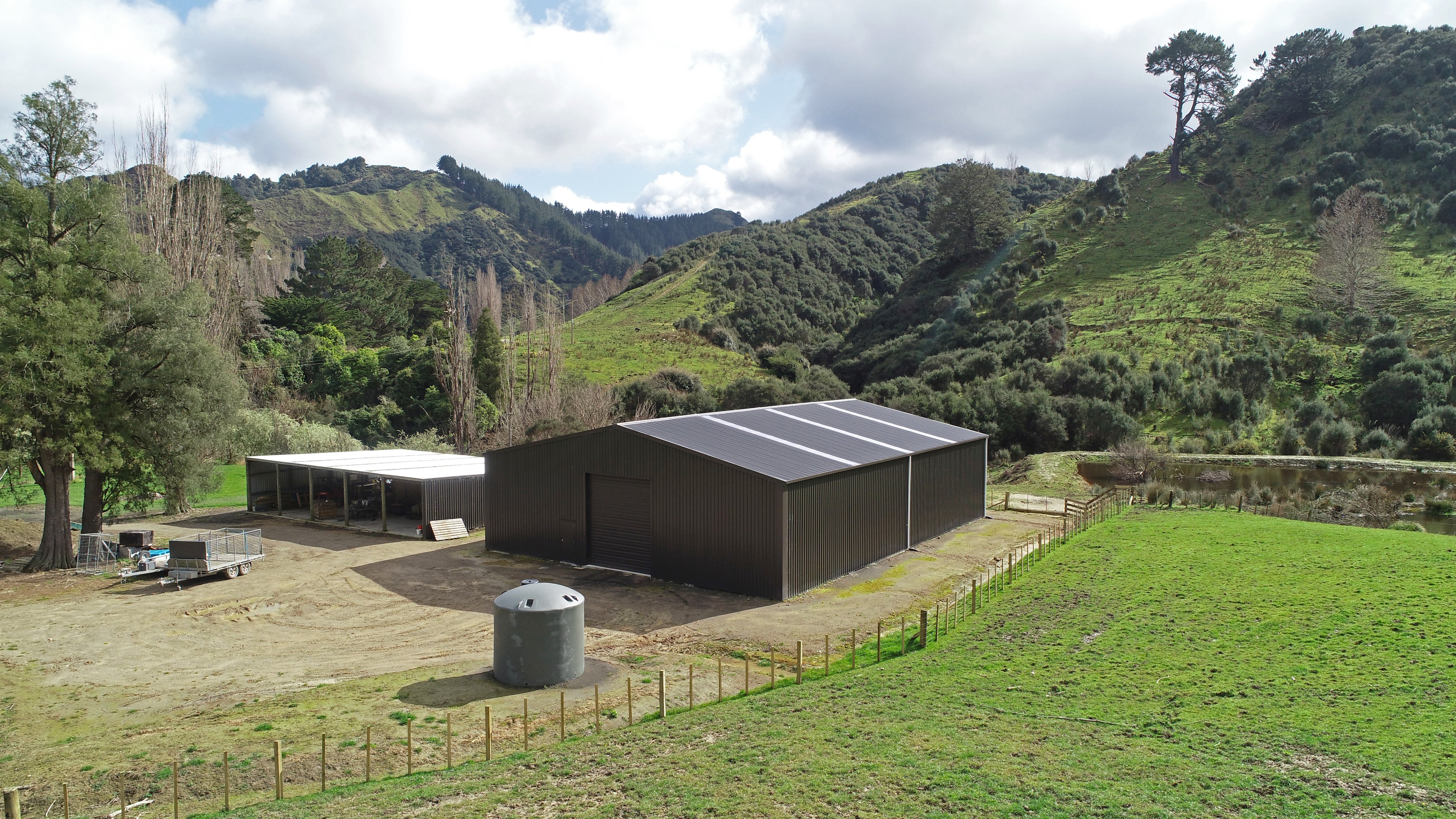This steel shed is the perfect solution for this bee farmer to get the most out of his farm.