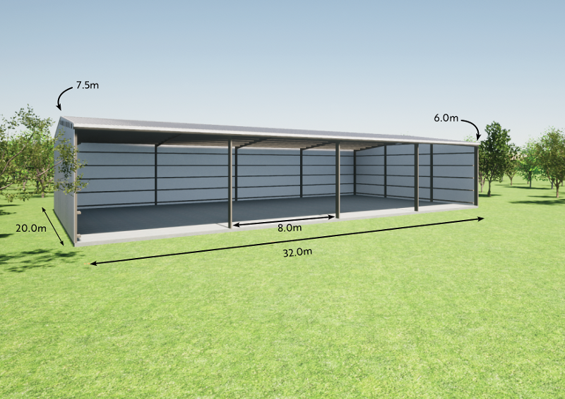 Steel Portal Range shed #1