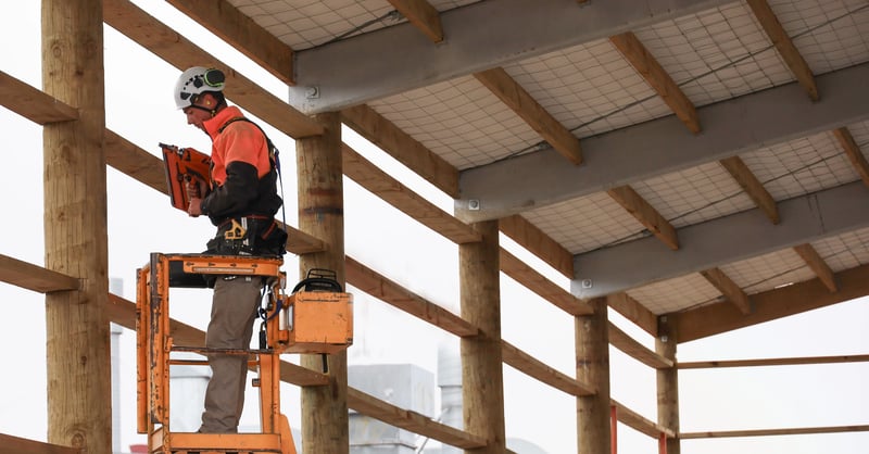 Kitset pole shed installation