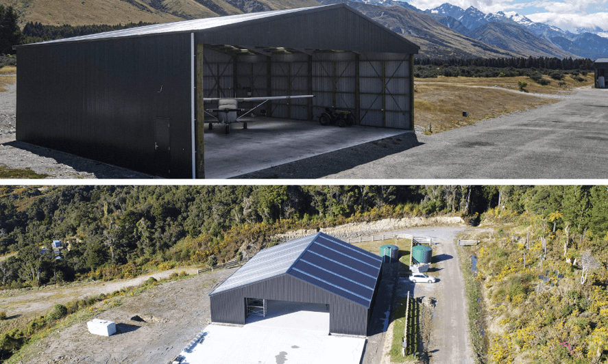 Fully open end hangar vs filled in gable end hangar