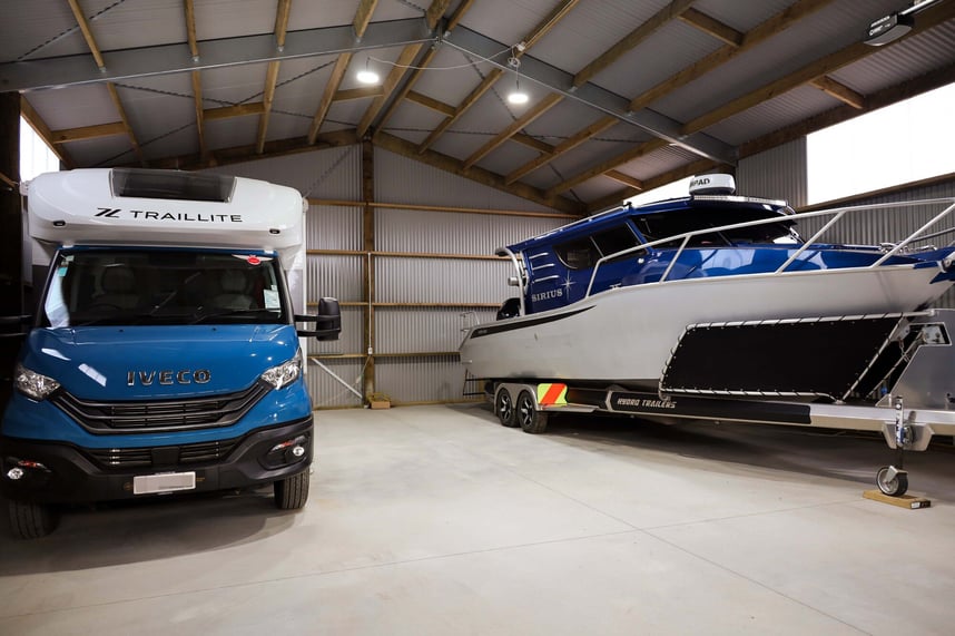 Alpine kitset shed boat storage