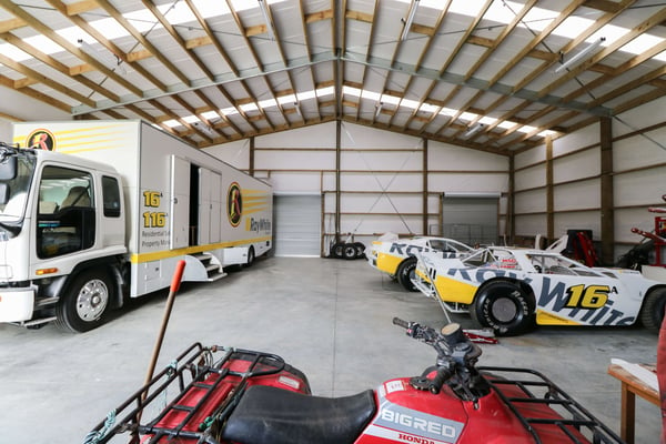 This lifestyle shed is the ultimate man cave as it's home to a selection of collectable cars