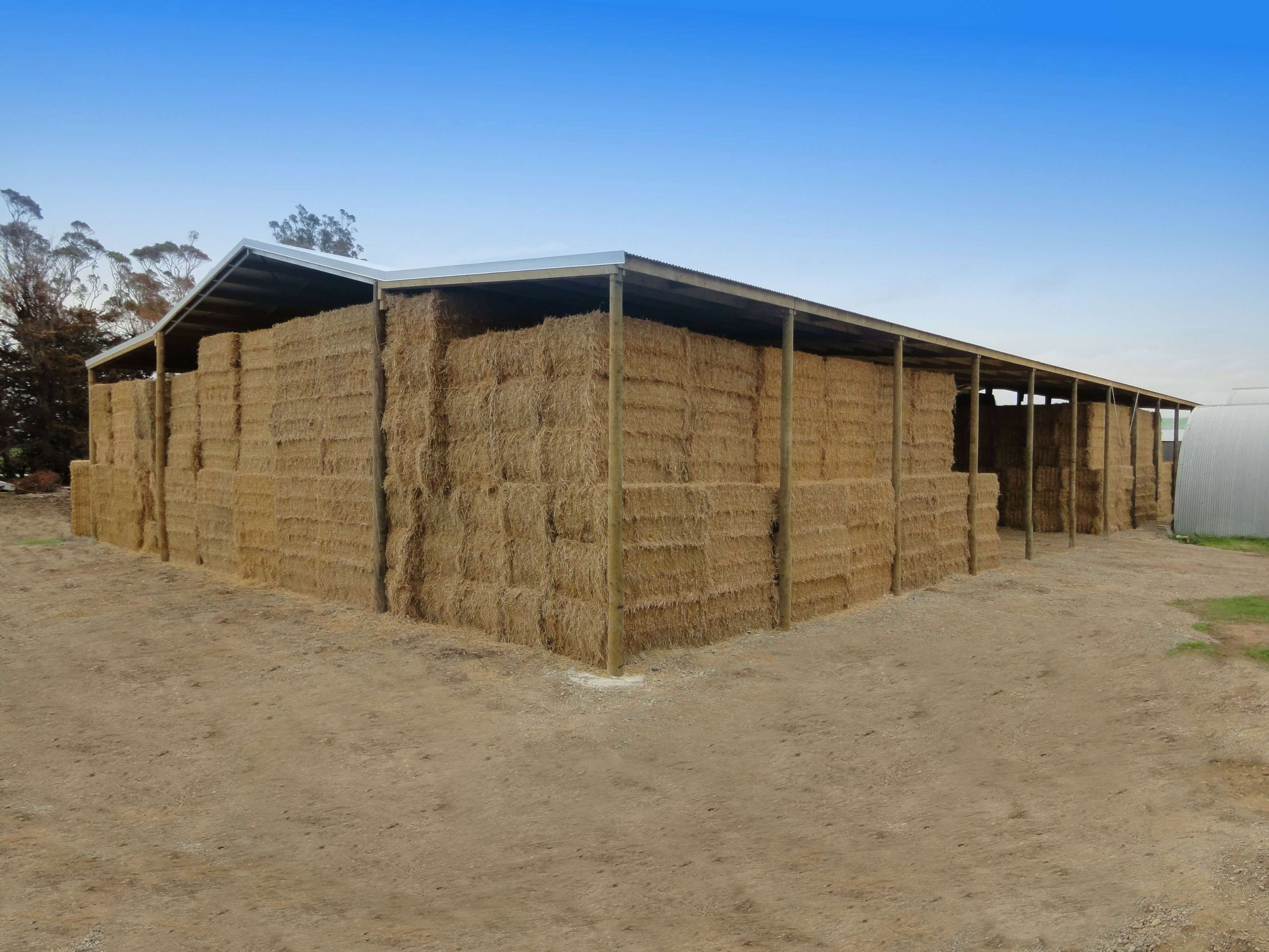 hay and straw storage shed