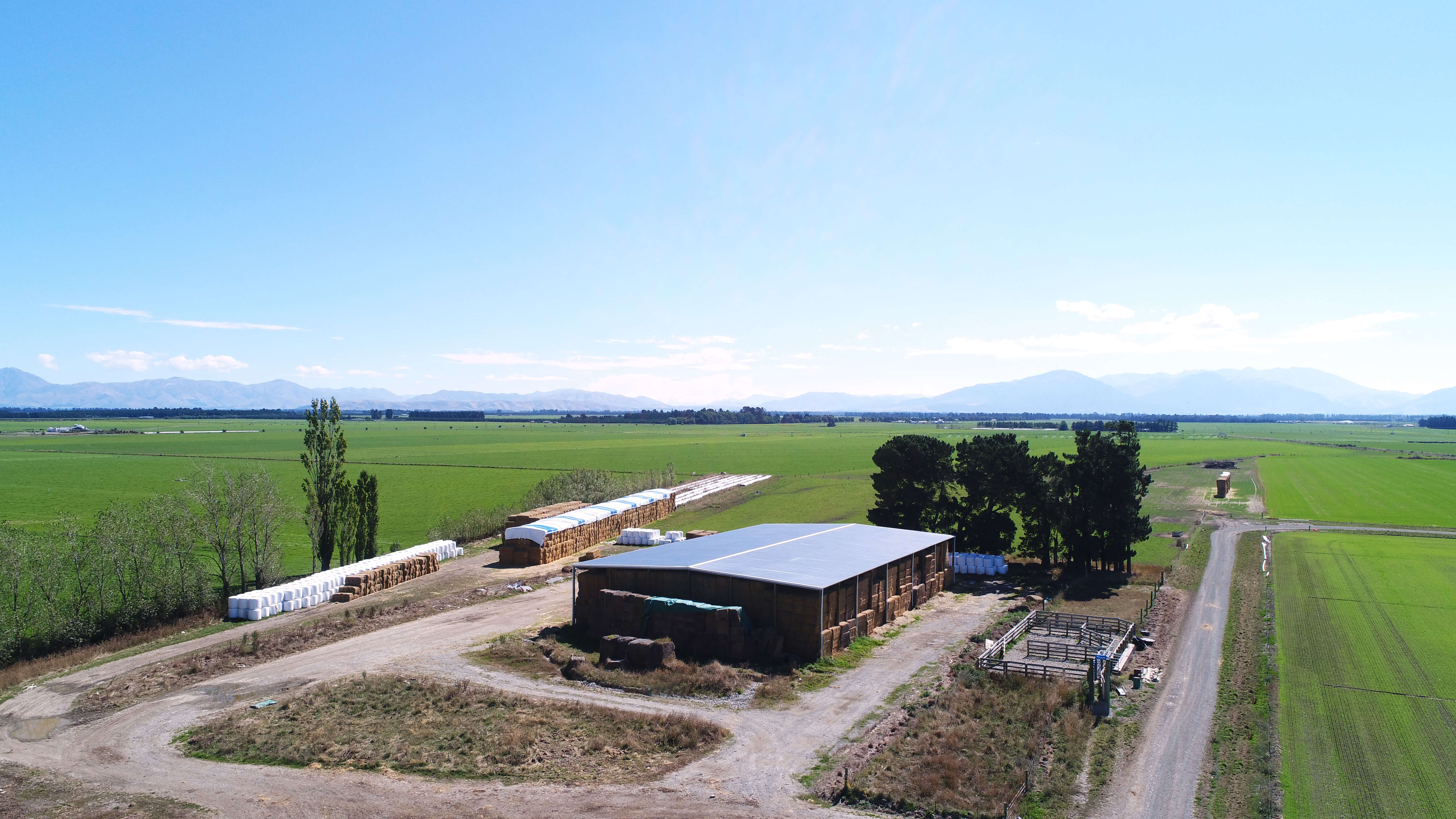 Large and small hay sheds across NZ