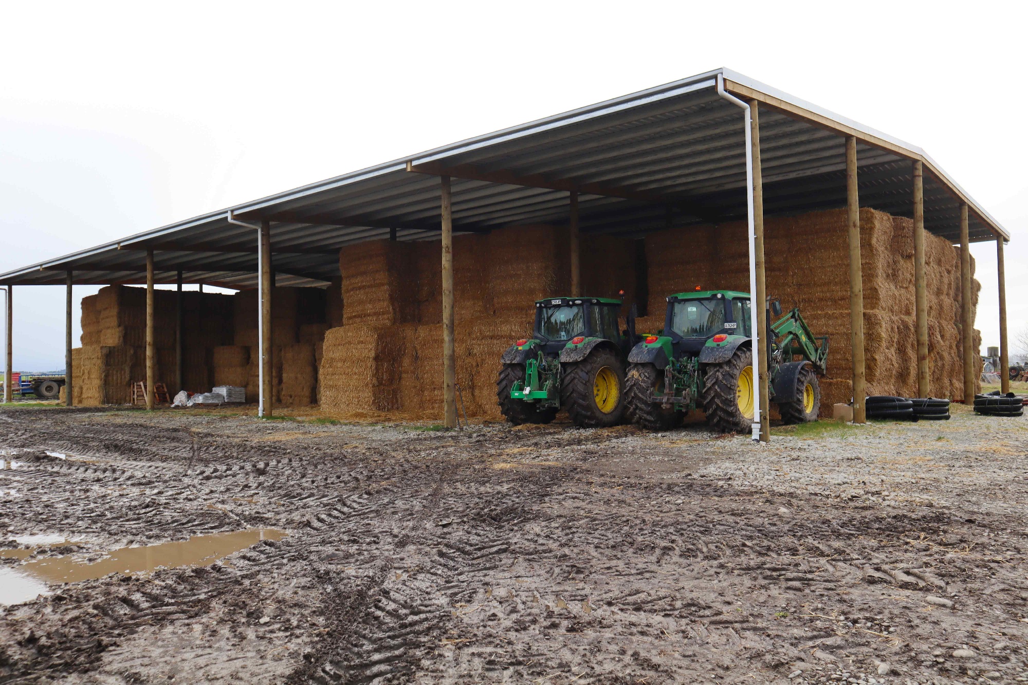 Steel purlin shed