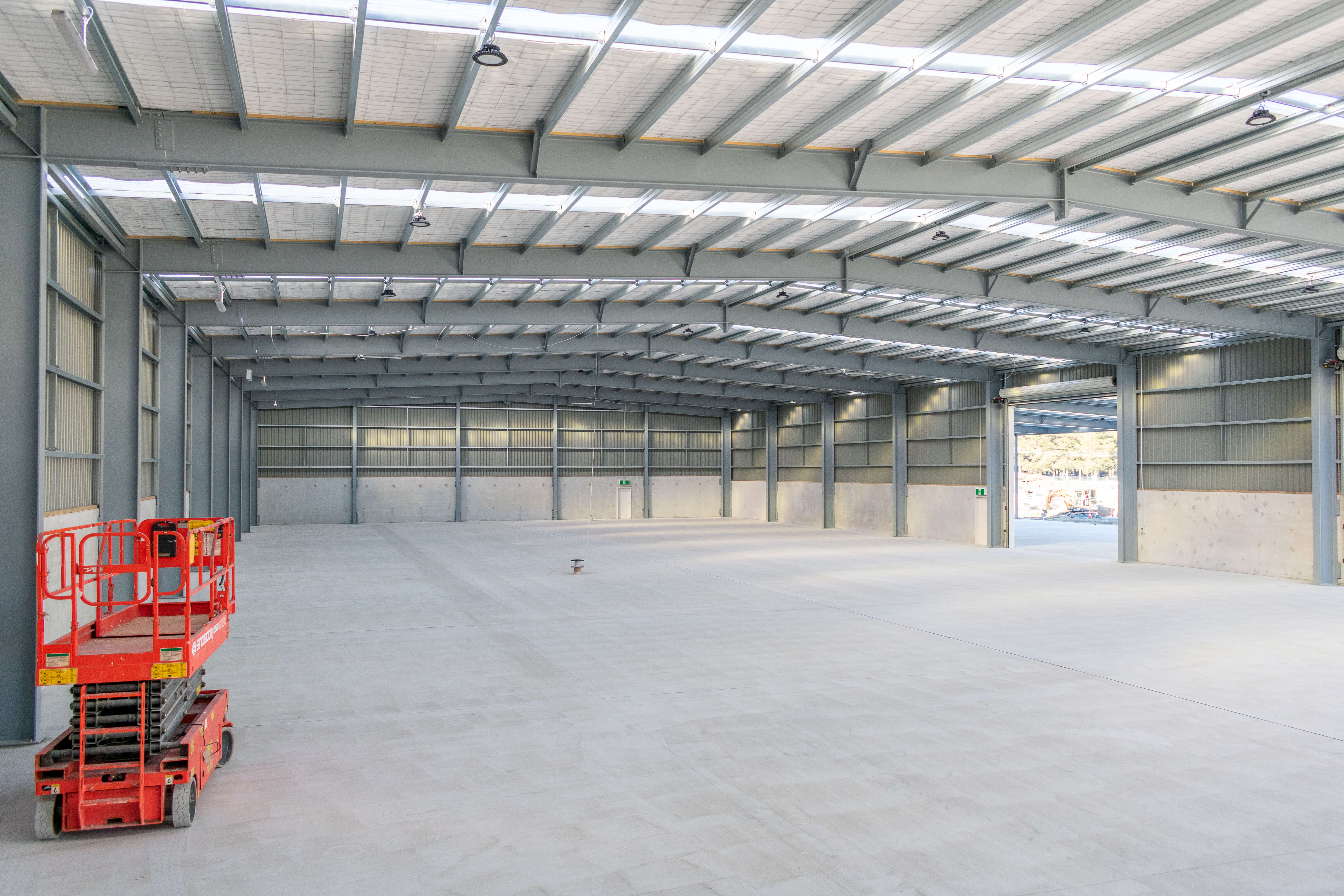 Structural steel shed