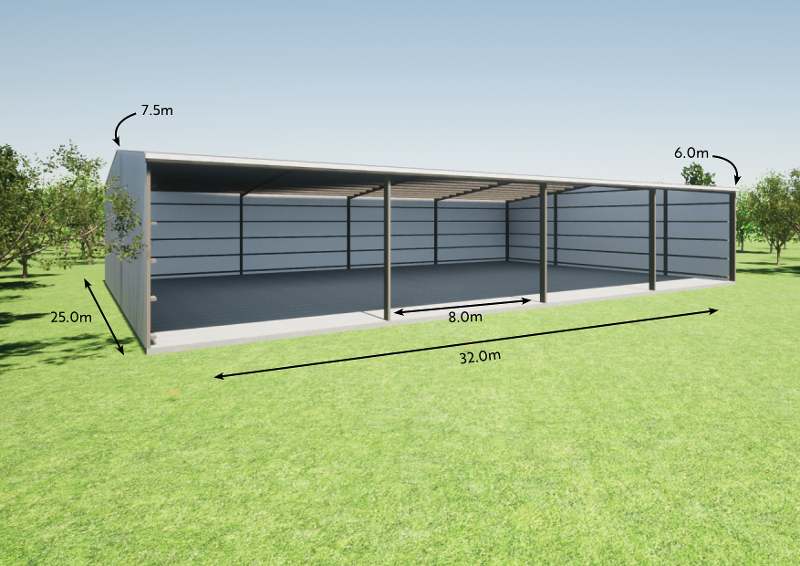 Steel Portal Range shed #3