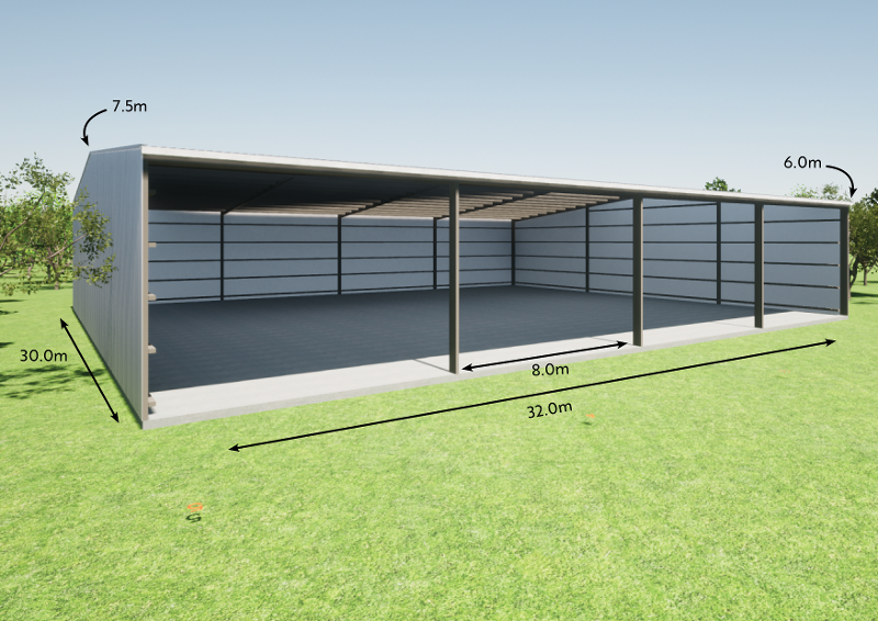 Steel Portal Range shed #5
