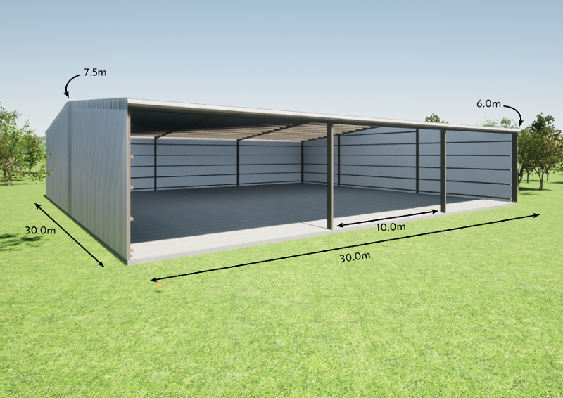Steel Portal Range Shed #6