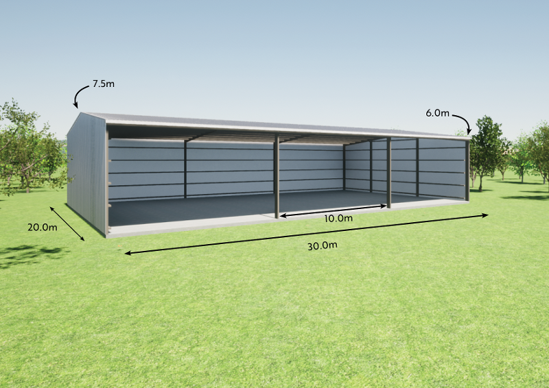 Steel Portal Range shed #2