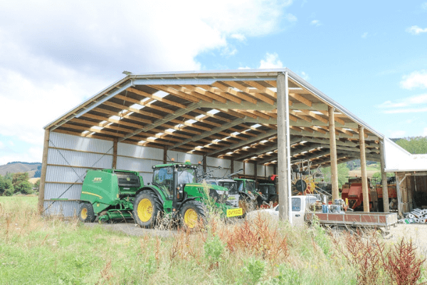 Our implement sheds will help you protect your farm machinery